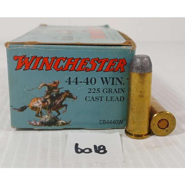 AMMO: 28X WINCHESTER .44-40 WIN - 225GR - CAST LEAD