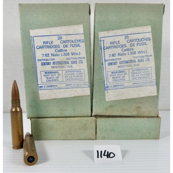 AMMO: 80X ZV 7.62X51 MM - MILITARY FMJ