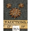 Image 1 : LOT OF 2 - SHERMAN RHINESTONE BROOCH W/ PAIR OF EARRINGS