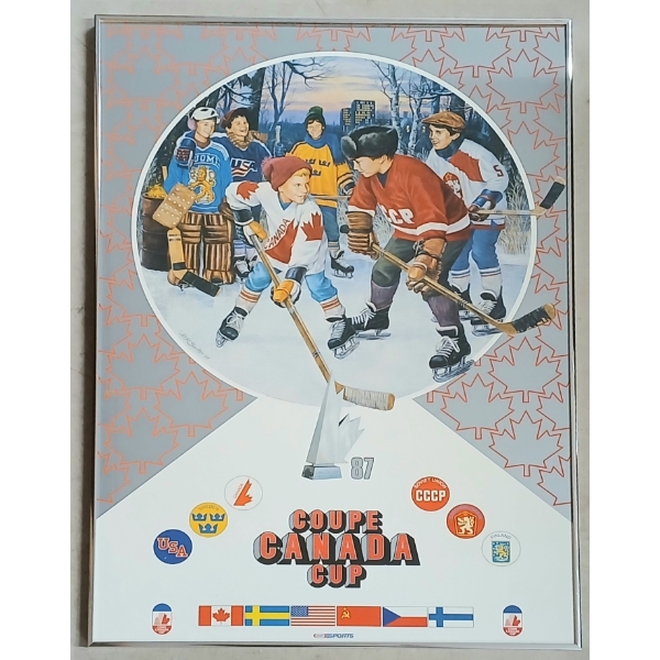 1987 CANADA CUP KRAFT SPORTS FRAMED POSTER