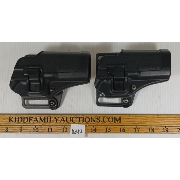 LOT OF 2 - BLACKHAWK HOLSTERS FOR GLOCK 17-22