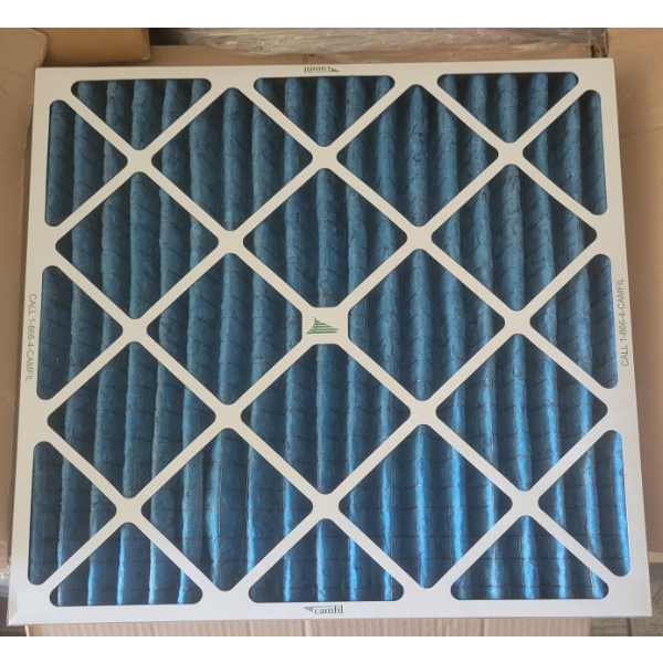 LOT OF 11 - CAMFIL AEROPLEAT 2 X 24 X 24IN AIR FILTERS - AS NEW