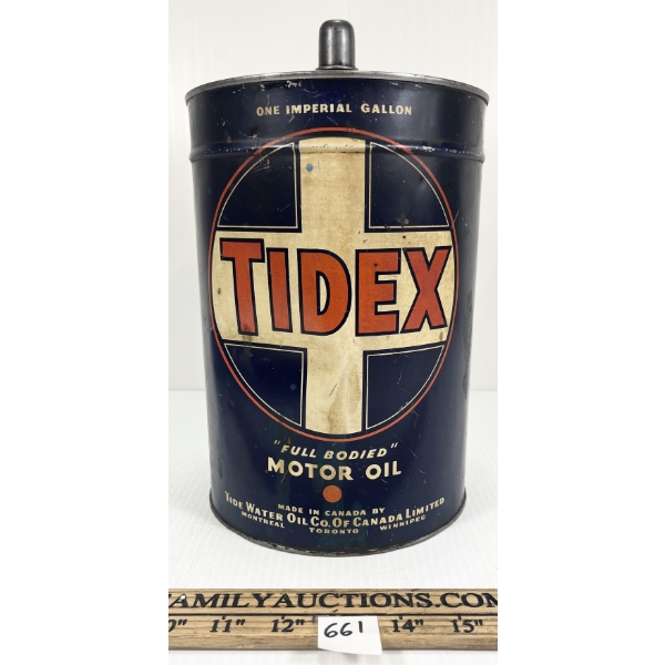 TIDEX FULL BODIED MOTOR OIL GAL CAN