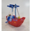 Image 4 : IDEAL'S AUTHENTIC PIRATE SHIP W/ REAL-LIFE ACTION PIRATES - W/ BOX