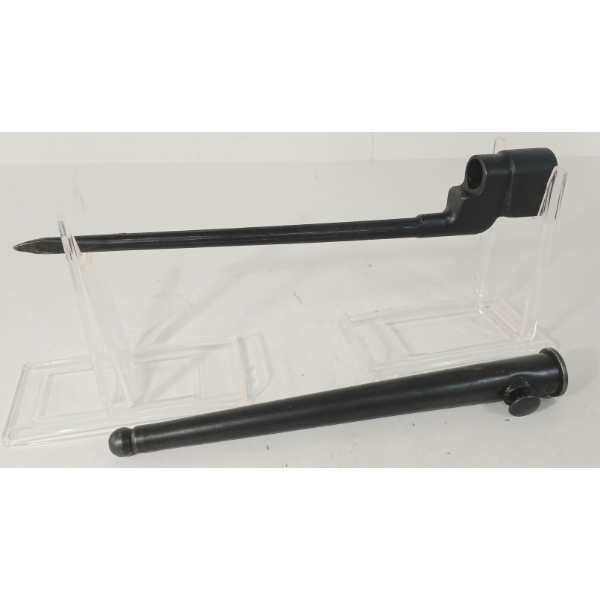 BRITISH LEE ENFIELD NO. 4 MK II SPIKE BAYONET W/ SCABBARD