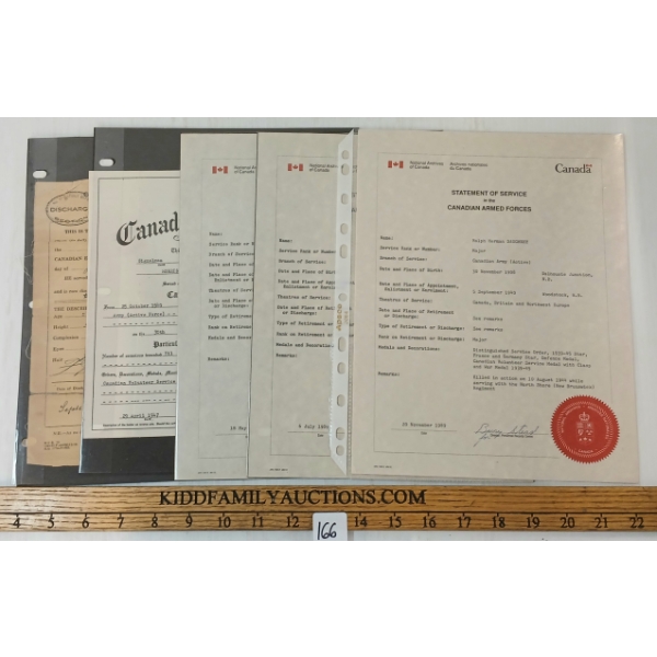 LOT OF 5 - MILITARY DOCUMENTS
