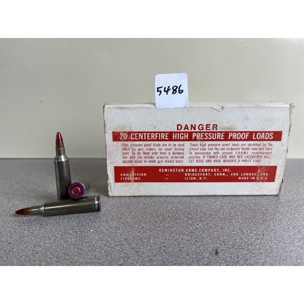 PROOF LOAD: 13X REMINGTON .22-250 REM 55 GR. SP