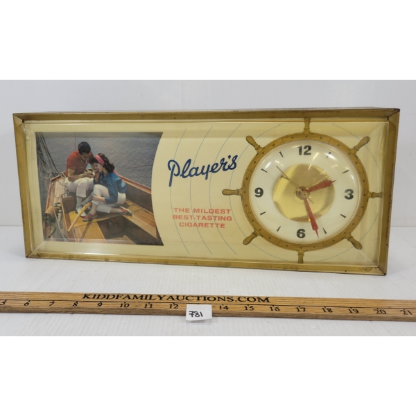 PLAYER'S SHELF CLOCK