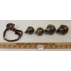 Image 2 : LOT OF 5 - BRASS SLEIGH BELLS