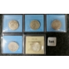 Image 2 : LOT OF 5 - 1942 & 1947 CDN SILVER 50 CENT COINS - CCCS & ICCS GRADED