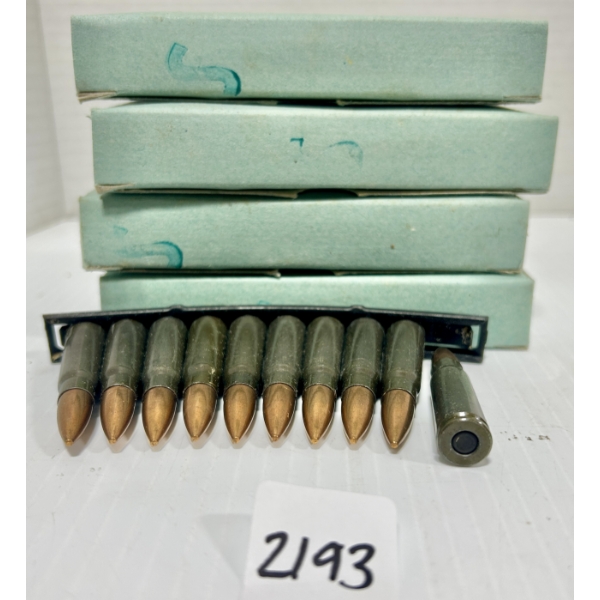 AMMO: 80X 7.62X39 MM - MILITARY FMJ - ON CLIPS