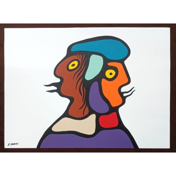 "SHAMANISM" BY STEVEN SNAKE (PRS CDN ARTIST) - ACRYLIC ON PAPER