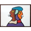 Image 1 : "SHAMANISM" BY STEVEN SNAKE (PRS CDN ARTIST) - ACRYLIC ON PAPER