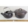 LOT OF 2 - CAST IRON DUTCH OVEN & KETTLE