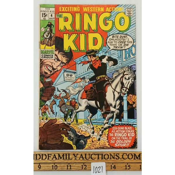 MARVEL COMICS "THE RINGO KID" NO. 4 COMIC BOOK