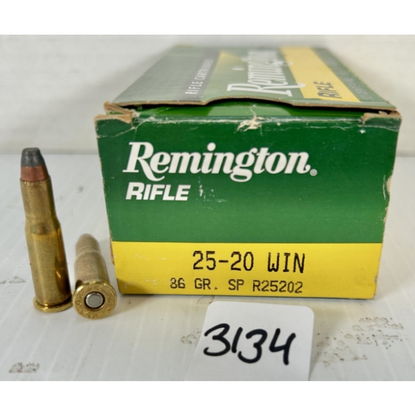 AMMO: 50X REMINGTON .25-20 WIN - 86 GR SP