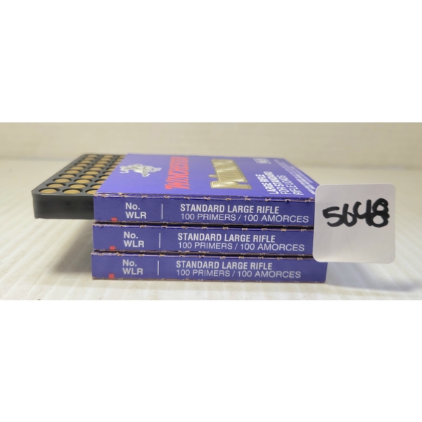 PRIMERS: 300X WINCHESTER NO. WLR STANDARD LARGE RIFLE PRIMERS
