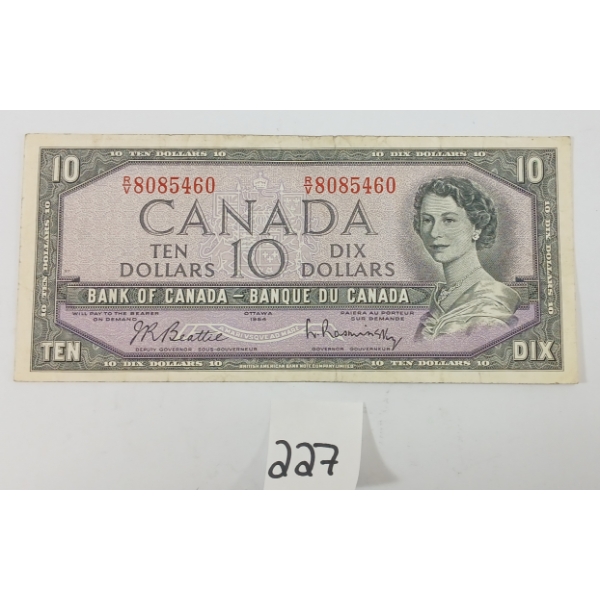 1954 CDN $10 BANKNOTE