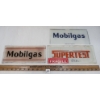 Image 1 : LOT OF 3 - SUPERTEST & MOBILGAS GAS PUMP AD GLASS PCS