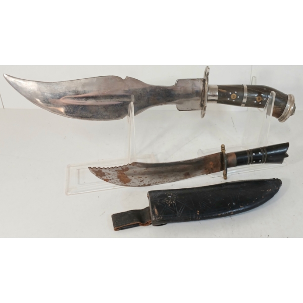 LOT OF 2 - INDIAN KUKRI KNIVES W/ SCABBARD