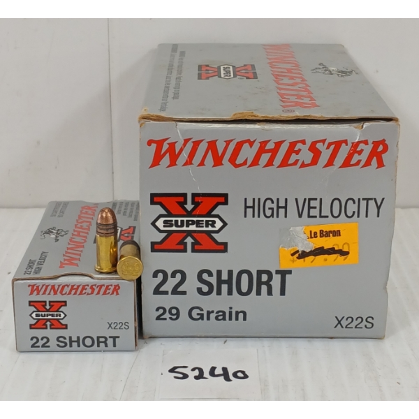 AMMO: 400X W-W SUPER X .22 SHORT - 29GR