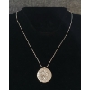 Image 1 : STERLING SILVER NECKLACE W/ FLORAL PENDANT