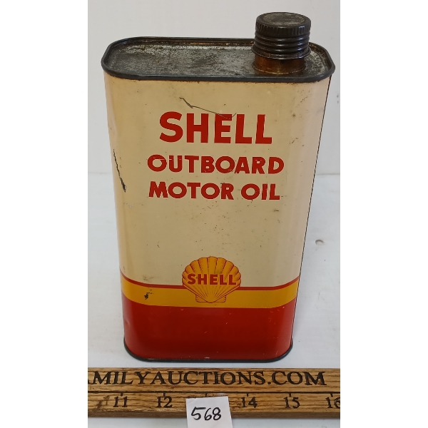 SHELL OUTBOARD MOTOR OIL QT CAN