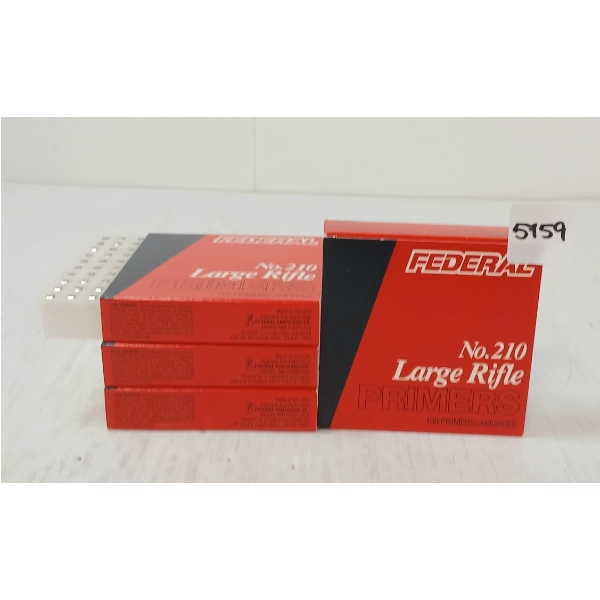 PRIMERS: 400X FEDERAL NO. 210 LARGE RIFLE PRIMERS
