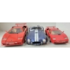 Image 5 : LOT OF 3 - BURAGO & ROAD LEGEND DIECAST MODELS - LAMBORGHINI COUNTACH & SHELBY COBRA