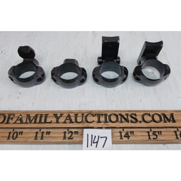 LOT OF 2 - BROWNELLS & WINCHESTER 70 1IN SCOPE RING SETS