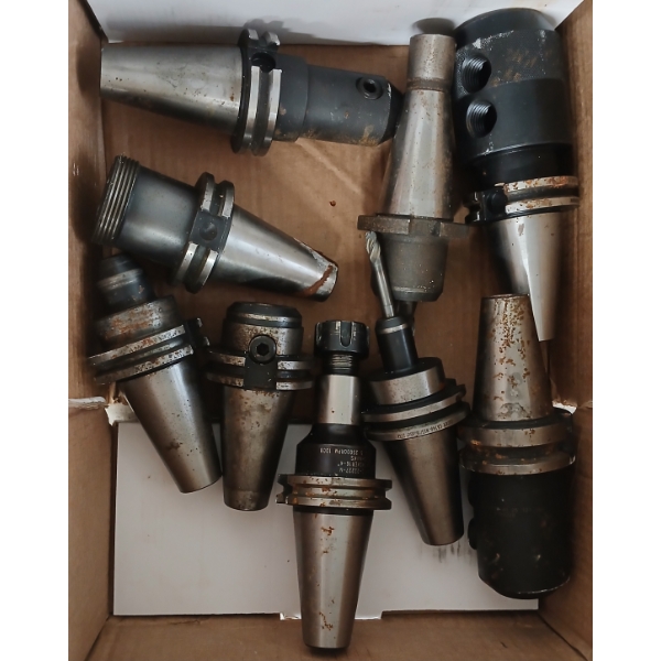 LOT OF 9 - CAT 40 COLLET CHUCKS