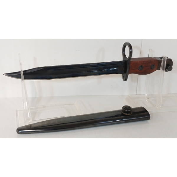 NO. 5 LEE ENFIELD JUNGLE CARBINE BAYONET W/ SCABBARD 