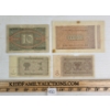 Image 2 : LOT OF 4 - WWI & WWI GERMAN RENTENMARKS & REICHSBANKNOTES