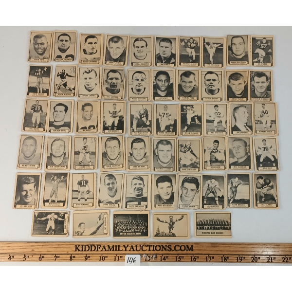 LOT OF 55 - 1962 TOPPS CFL FOOTBALL CARDS