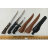 Image 1 : LOT OF 3 - CAMPING KNIVES W/ SHEATHS