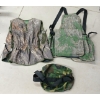 Image 5 : LOT OF 4 - MEN'S MOSSY OAK/PRIMOS CAMO VESTS, POUCH & POP-UP RIFLEMAN BLIND 
