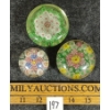 Image 1 : LOT OF 3 - MILLEFIORI GLASS PAPERWEIGHTS