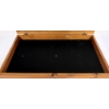Image 1 : PINE DISPLAY CASE - GLASS TOP W/ FELT INTERIOR