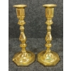 Image 3 : PAIR OF BALDWIN BRASS CANDLESTICK HOLDERS