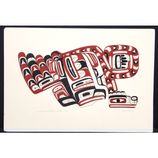 "THUNDERBIRD & LIGHTNING SNAKE" BY PATRICK AMOS - SILKSCREEN PRINT