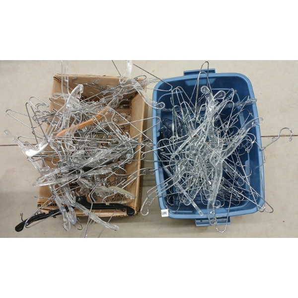 QTY OF CLOTHES HANGERS