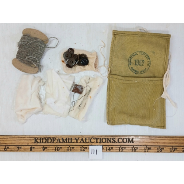 1952 CDN HOUSEWIFE W/ CONTENTS - INDUSTRIAL TEXTILES LTD. TORONTO