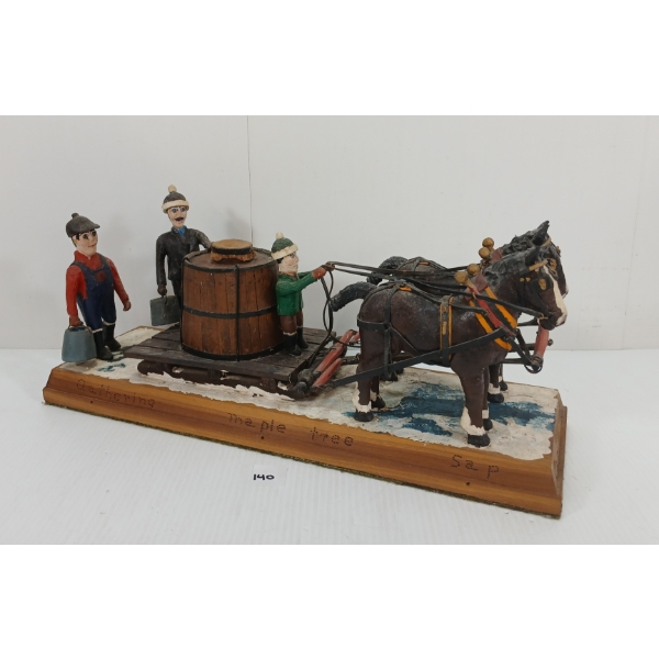 FOLK ART "GATHERING SAP" BY FRED E. BAILEY 
