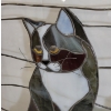 Image 3 : CAT MOTIF STAINED GLASS HANGING