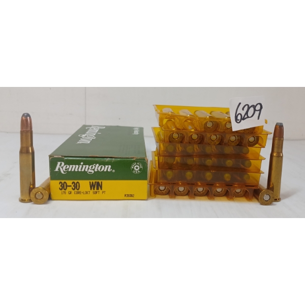 AMMO: 50X WINCHESTER & REMINGTON .30-30WIN