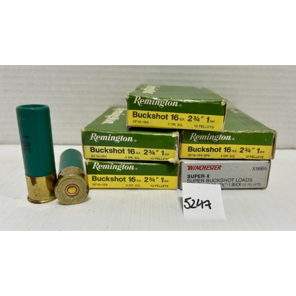 AMMO: 25X WIN & REM 16 GA 2-3/4IN NO1 BUCK