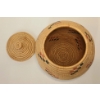 Image 3 : HAND-WOVEN RATTAN LIDDED BASKET