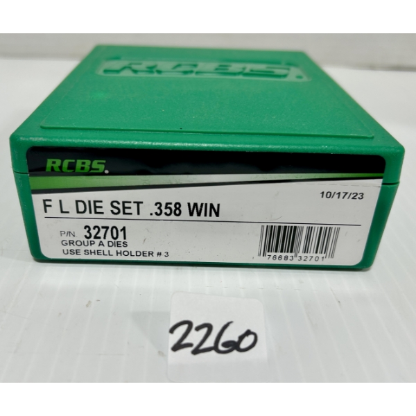 RCBS FULL LENGTH RELOADING DIE SET .358 WIN