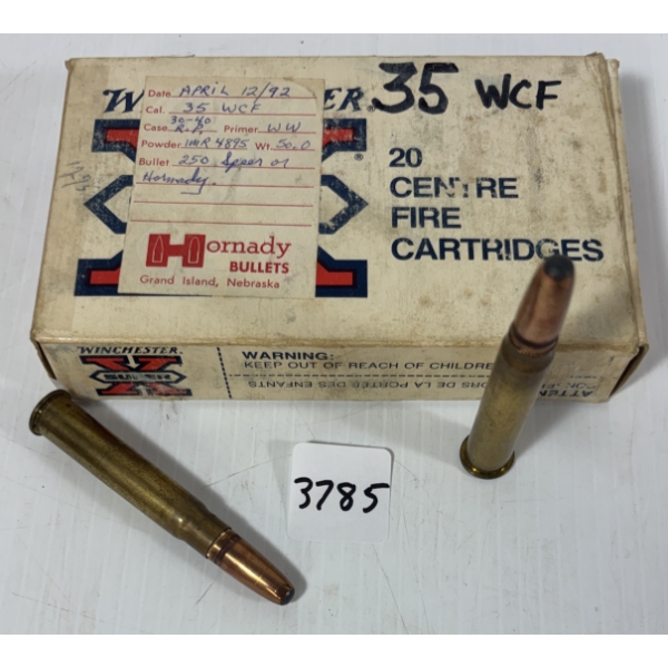 AMMO: 20 X 35 WCF - RELOADS
