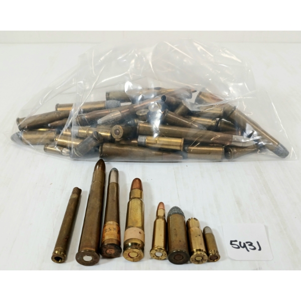 AMMO: QTY OF MIXED RNDS - INCL .38 SHORT, .219 WASP, .218 BEE, ETC